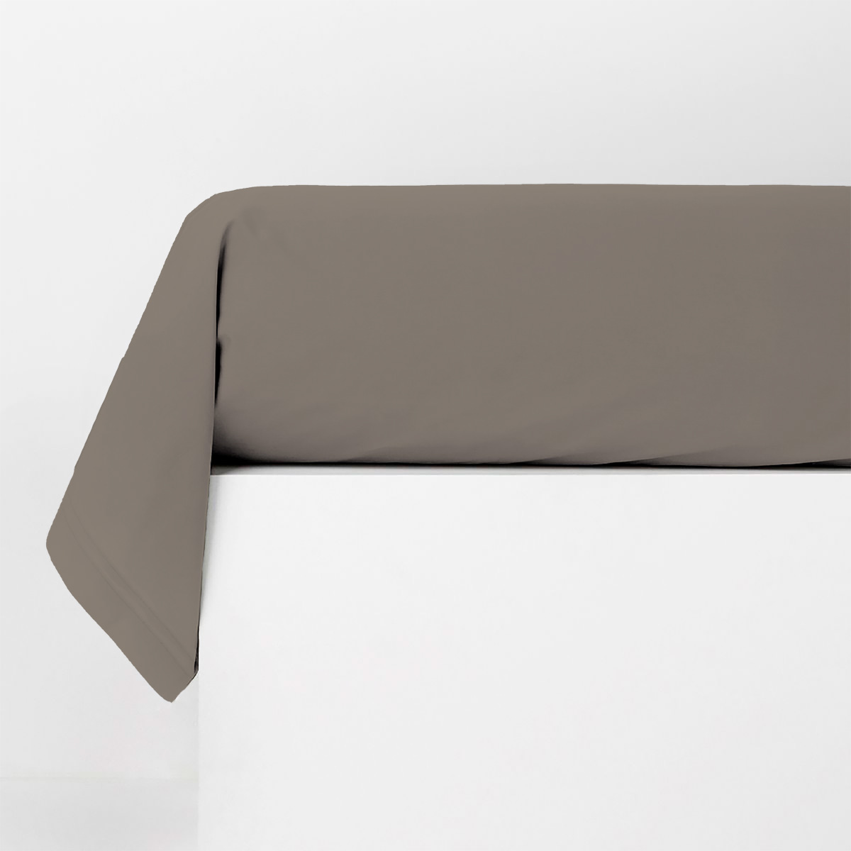 Le Roi du Matelas - Taie de traversin rond Vison - 85x160 cm