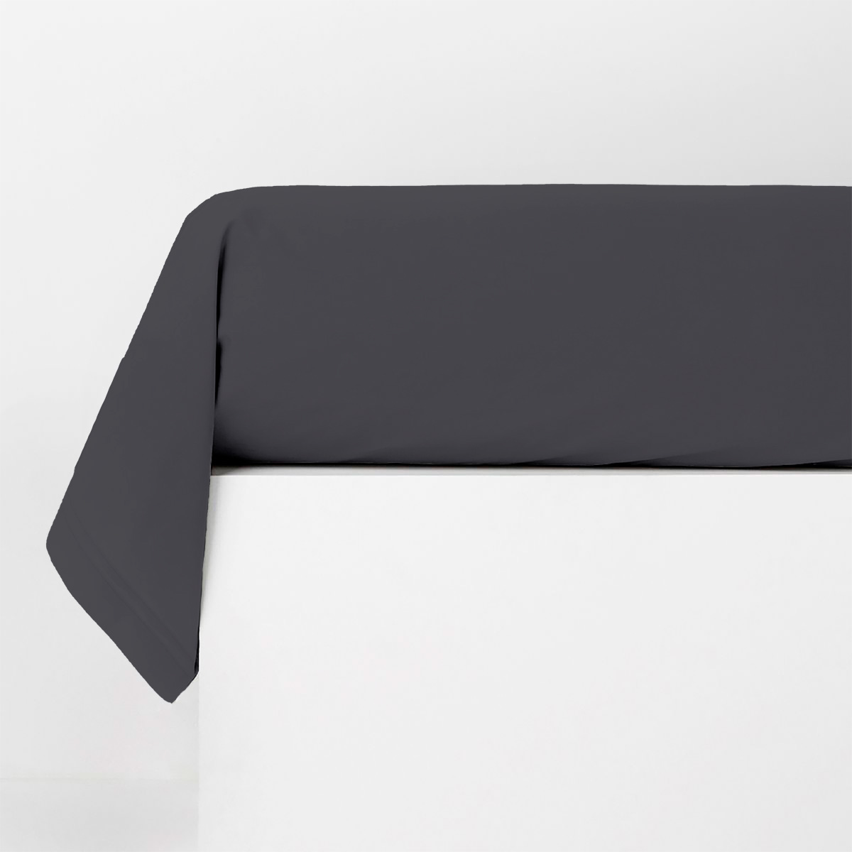 Le Roi du Matelas - Taie de traversin rond Zinc - 85x140 cm