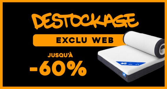Destockage des matelas OLI roulés 